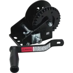 3:1 Trailer Winch No Wire 380Kg Black Edc Coated