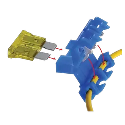 Narva Quick Connect' In-Line Standard Ats Blade Fuse Holder (Blister Pack Of 1)