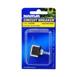 Narva 40 Amp Automatic Resetting Circuit Breaker (Blister Pack Of 1)