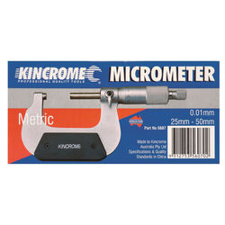 Kincrome Micrometer External 25 - 50mm