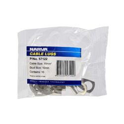 Narva 10mm2 10mm Stud Flared Entry Cable Lug (Pack Of 10)