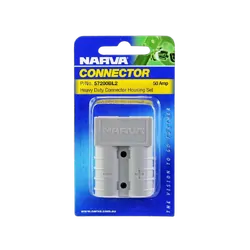 Narva Heavy-Duty 50 Amp Connector Housing Grey With Copper Terminals (Twin Pack)