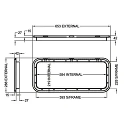 Coast To Coast Door 6 White 288 x 653 (M500-150)