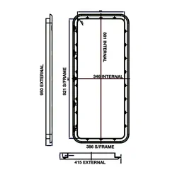 Coast To Coast Door 9 White Stipple. C8550E