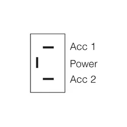 Narva On/Off/On Metal Toggle Switch With On/Off/On Tab