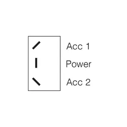 Narva On/Off/On Heavy-Duty Rocker Switch