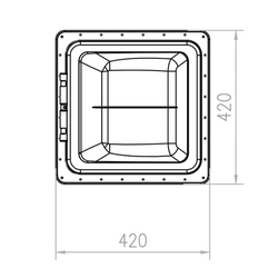Coast to Coast 14x14 Black Std Wind-Up Roof Vent