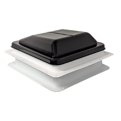 Coast to Coast 14x14 Black Wind-Up Roof Vent With 12V Fan