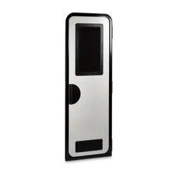 Milenco Columbia Door Medium White/Black Frame LH (1750 x 622mm). Mil5128