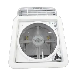 Maxxair Maxxfan Deluxe w/ Rain Dome, Thermostat And Manual Lift (05100KI)