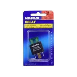 Narva 12V 30A 4 Pin Fused Relay (Blister Pack Of 1)