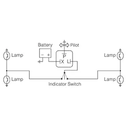 Narva 24 Volt 3 Pin LED Electronic Flasher With Pilot
