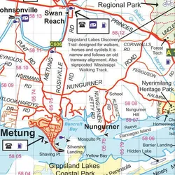 Snowy River - McKillops Bridge - Lakes Entrance Adventure Map