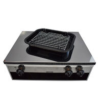 Thetford Hotplate 2 Burner and Grill stainless steel