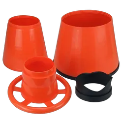 Relaxn Stackable 4 Piece Bathiscope (Orange)