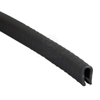 Edge Trim 3.2mm 50m Black PVC - Aluminium