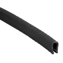 Edge Trim 3.2mm 50m Black PVC - Aluminium