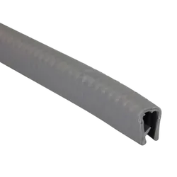 Edge Trim 6.3mm 50m Grey PVC - Aluminium