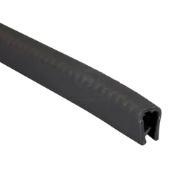 Edge Trim 6.3mm 50m Black PVC - Aluminium