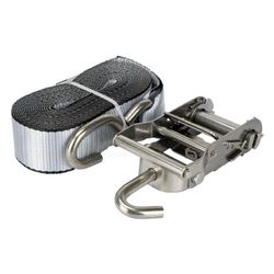 Tie Down Ratchet Strap Stainless Steel 50mm 5.5M J Hook
