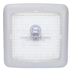 Relaxn White Frame With White/Red LED Ceiling Light