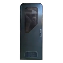 Aussie Traveller Door DC 1750 x 622 Square Top Left Hand Hinge Black