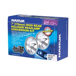 Narva Halogen Headlamp - H1 Conversion Kit - 7" High Beam Free Form
