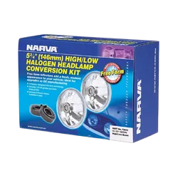 Narva Halogen Headlamp - H4 Conversion Kit - 5 3/4" High/Low Beam Free Form