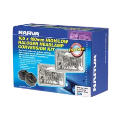Narva Halogen Headlamp - H4 Conversion Kit - 165 X 100mm High/Low Beam Free Form