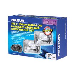 Narva Halogen Headlamp - H1 Conversion Kit - 165 X 100mm High Beam Free Form