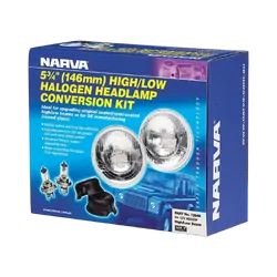 Narva Halogen Headlamp - H4 Conversion Kit (Raised Glass) - 5 3/4" High/Low Beam Free Form