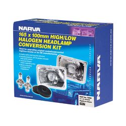 Narva Halogen Headlamp Conversion Kit - 165 X 100mm High/Low Beam Free Form