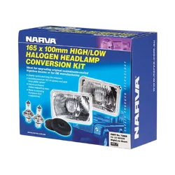 Narva Halogen Headlamp Conversion Kit - 165 X 100mm High/Low Beam Free Form