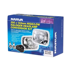 Narva Halogen Headlamp - H4 Conversion Kit - 200 X 142mm High/Low Beam