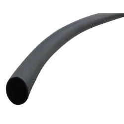Heat Shrink 6.4mm Black Glue Lining 300mm Long - 10 Per Bag