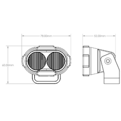 Narva 9-33 Volt Heavy-Duty Led Work Lamp, Flood Beam - 2 X 8W