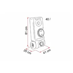 Fiamma Roll-Tank 40l Portable Fresh Water Tank Blue