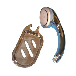 Coast To Coast Chrome Shower Rail w/ Hose, Rose & Soap Dish. Srlg04