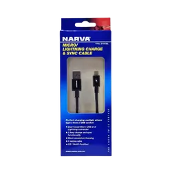 Narva Micro USB & Lightning Dual Faced Charge & Sync Cable (Blister Pack Of 1)