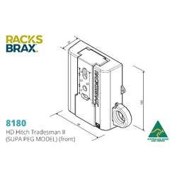 Racksbrax Hd Hitch Tradesman II (Supapeg Model) 8180