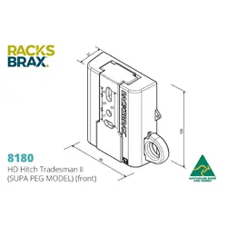 Racksbrax Hd Hitch Tradesman II (Supapeg Model) 8180