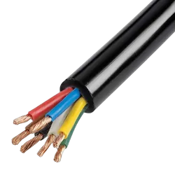 Narva 7 Core 4Mm 'Euro Coil', 3.6 Metres With Two Short Tails