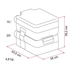 Fiamma Bi-Pot 39 Portable Toilet