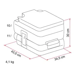 Fiamma Bi-Pot 30 Portable Toilet