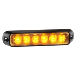 Narva Low Profile High Powered Led Warning Light (Amber) - 6 x 1 Watt Leds