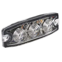 Narva High Powered Low Profile Led Warning Light (Amber) - 3 x 1 Watt Leds