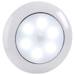 Narva 9-33V Saturn Lamp Dual Colour 75Mm Led Interior Lamp With Touch Switch (White/Red)