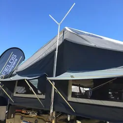 Foldaway Caravan TV Antenna w/ 6m Cable. Tall Boy Large