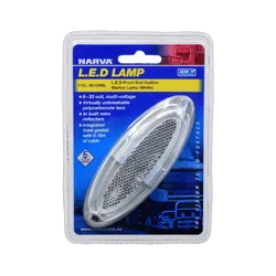 Narva 9-33V Model 21 Led Front End Outline Marker White Light Pipe (Blister Pack Of 1)
