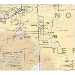 Australia Road & Terrain Supermap - 1350x1180 - Laminated